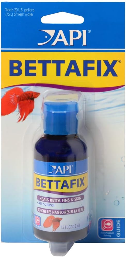 API BETTAFIX Antibacterial & Antifungal Betta Fish Infection and Fungus Remedy 1.7-Ounce Bottle