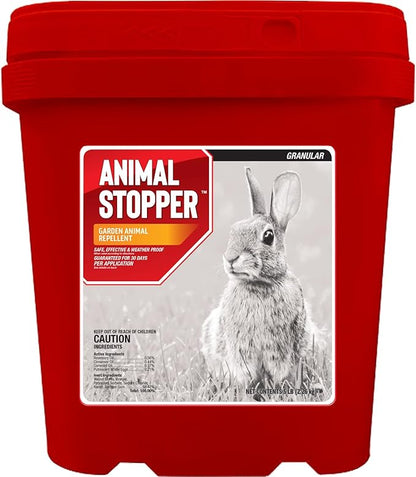 Messina Animal Stopper Granular Repellent - Safe & Effective, All Natural Food Grade Ingredients; Repels Groundhogs, Rabbits, Skunks, Raccoons and Other Garden Animals; Ready to Use, 5 lbs (AS-G-005)