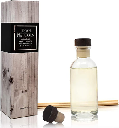 Urban Naturals Mahogany Vanilla Woods Reed Diffuser Set – Made
