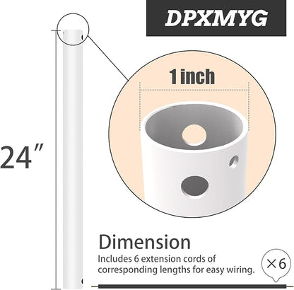 DPXMYG 24 inch Ceiling Fan Downrod