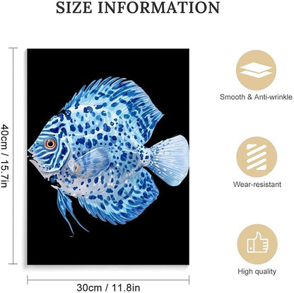 Discus Fish Wall Art Canvas Artwork Vintage Hanging Pictures Painting Poster for Home Decor