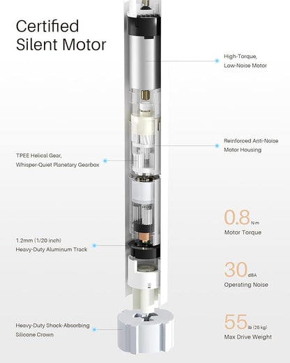 Smart Zebra Blinds for Windows, Alexa Motorized Blinds