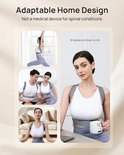 OFIR Innovative Counter-Curve Mechanics Upper Back Brace Posture Corrector for Women, High Elasticity & Premium Material Blend Back Posture Corrector for Men, Upgraded 3D Diamond Padding Airflow Brace