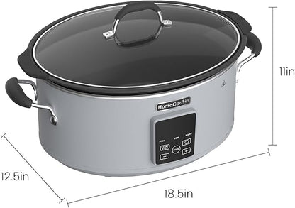 HOMECOOKIN Slow Cooker, Extra Large 10 Quart Digital Programmable Slow Cookers
