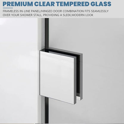 Bathroom Shower Glass Door 34 * 74"