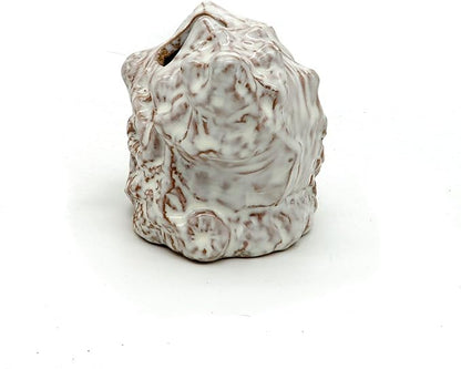 Aquarium Decorations Cave Ceramic Sea Shell Decor, Rock Cave Decor for Shrimp Cichlid Hiding Fish Tank (Sea Shell A)