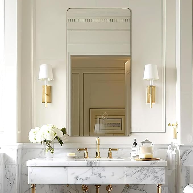 ANDY STAR Gold Bathroom Mirrors