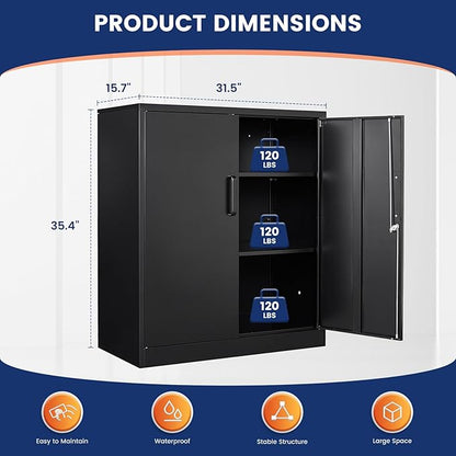 Yizosh Metal Garage Storage Cabinet