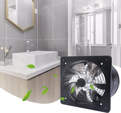XUFOPLY 12 Inch Exhaust Fan, 110V 125W Wall Mounted Vent Fans 2800RPM Kitchen