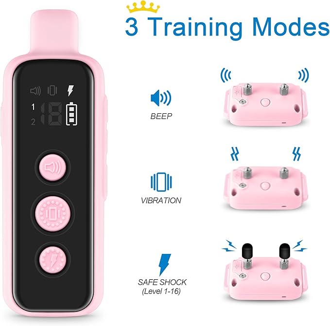 Bousnic Dog Shock Collar for 2 Dogs