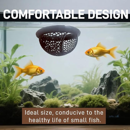 Laoha 2 PCS Floating Betta Hammock & Shrimp Shelter – 3D Printed Aquarium Decor with Feeding Ring, Safe Resting Spot for Betta Fish, Shrimp and Small Fish