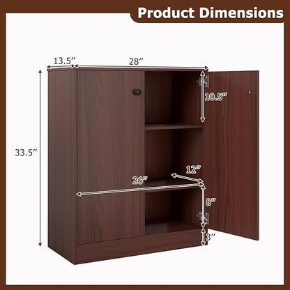 Giantex 2 Door Storage Base Cabinet