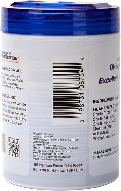 Ocean Nutrition Premium Freeze-Dried Mysis Shrimp - 1.5 Oz Natural Fish Food for Saltwater Fish Shrimp Food - Ideal for Tetras, Angels, Seahorses