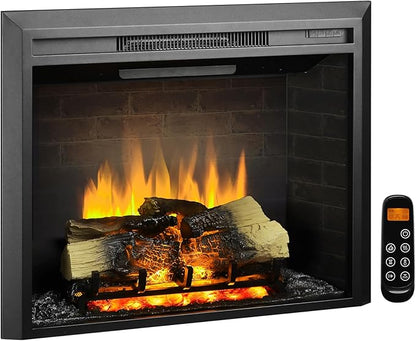 LegendFlame Carl 30" W Electric Fireplace Insert, Fireplace Heater 750/1500W