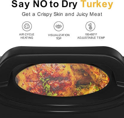 Sunvivi 28lb 24-Quart Roaster Oven, Electric Roaster Oven