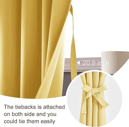 JIUZHEN Blackout Curtains for Bedroom