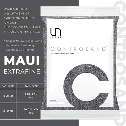 Ultum Nature Systems Controsand Maui Aquarium Gravel (3L) - Small Pebbles for Fish Tank - Planted Rocks - Substrate - Versatile Stones