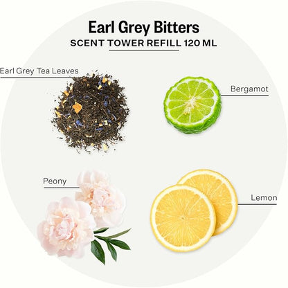 Apotheke Scent Tower Aromatherapy Diffuser Fragrance Refill, Earl Grey Bitters