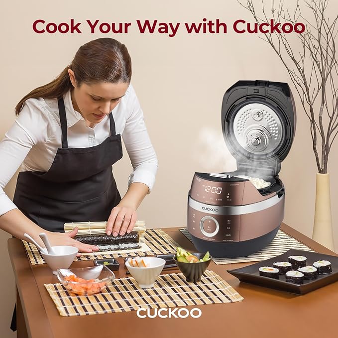 CUCKOO CRP-JHR1009F | 10-Cup Induction Heating Pressure Rice Cooker | 19 Menu