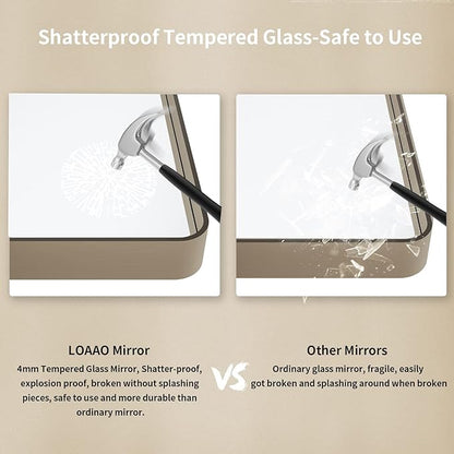 LOAAO 72”X32” Bronze Bathroom Mirrors