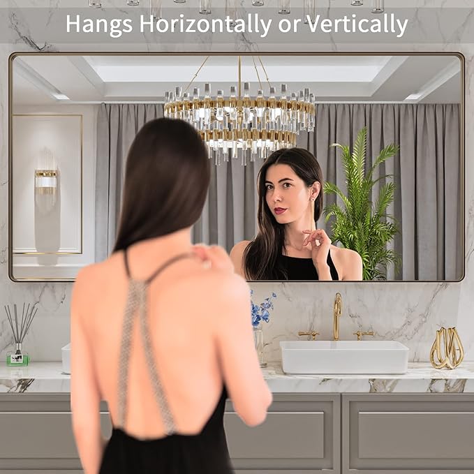 LOAAO 72”X36” Bronze Bathroom Mirrors