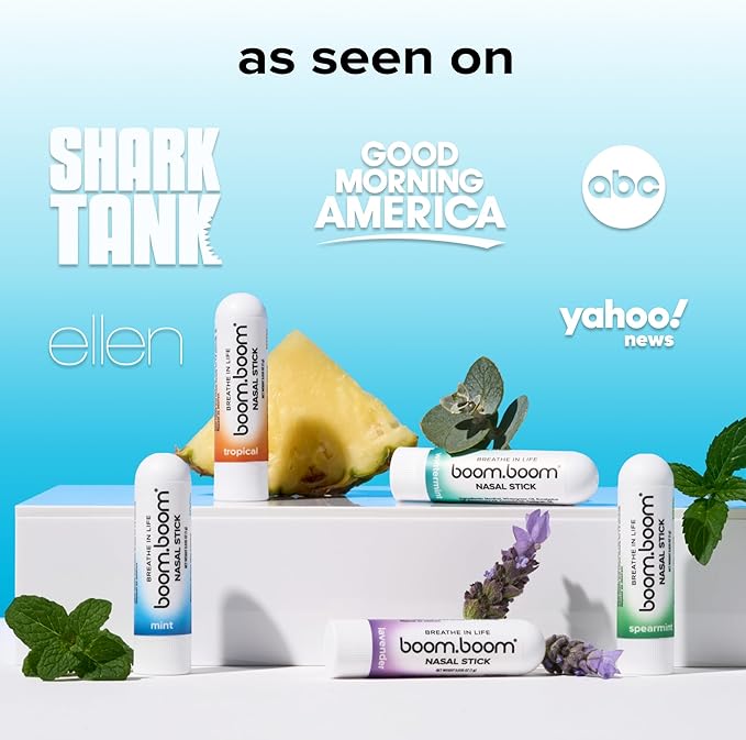 BoomBoom Nasal Stick | Vapor Flow Technology | Cool Refreshing Sensation |