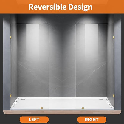 Shower Glass Panel, Frameless Walk in Shower Door