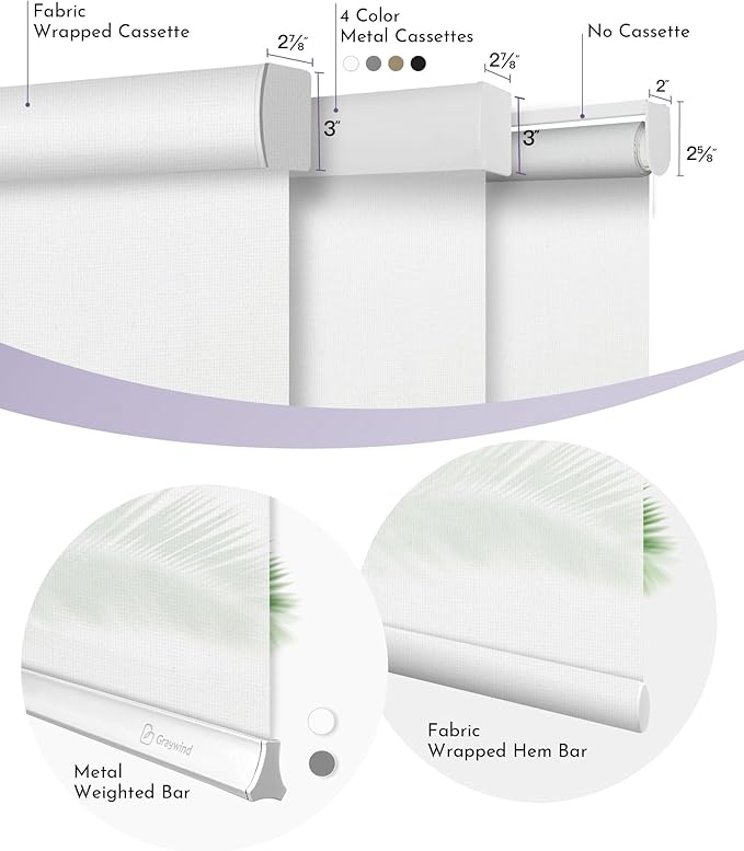 Graywind Motorized Solar Shades Light Filtering Mesh Shade Compatible