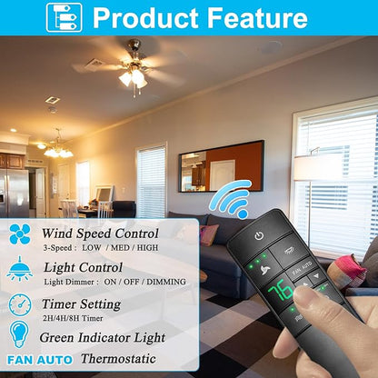 Thermostatic Ceiling Fan Remote Control Replacement