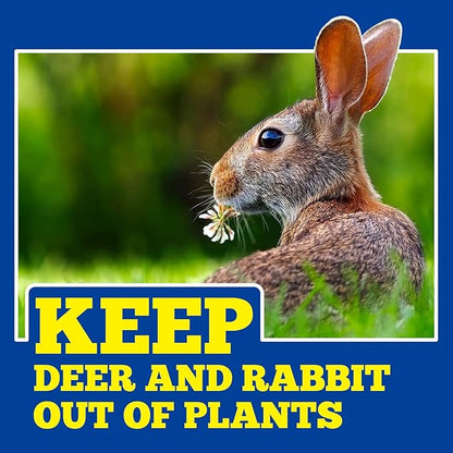 Deer Repellent 12 Pouches, Rabbit Repellent Outdoor for Plants, Natural Deer Deterrent Keep Deer and Rabbit Out of Garden Yard, Powerful Deer Repellent for Orchard Plants Trees Vegetables Flowers