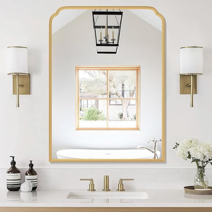 30X40 Inch Gold Bathroom Mirror