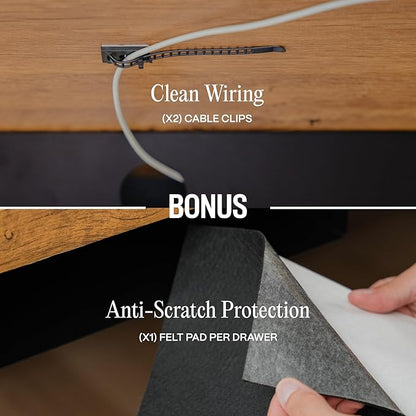 Under Desk Drawer Slide-Out – Lockable Metal Storage Drawer