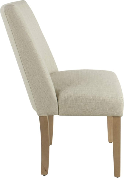 HomePop Marin Curved Back Dining Chair, Single Pack, Linen