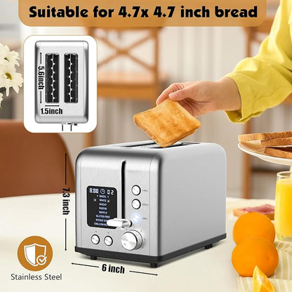 2-Slice Bagel Toaster Stainless Steel