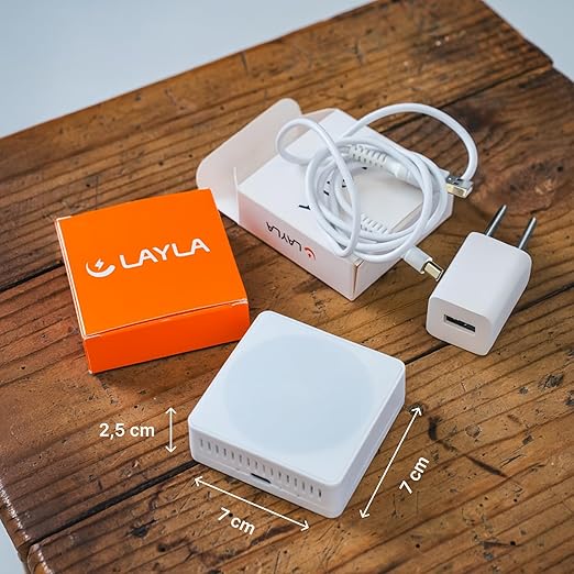 Layla Eco Air Quality Sensor & Air Quality Monitor Indoor – Smart Indoor Air