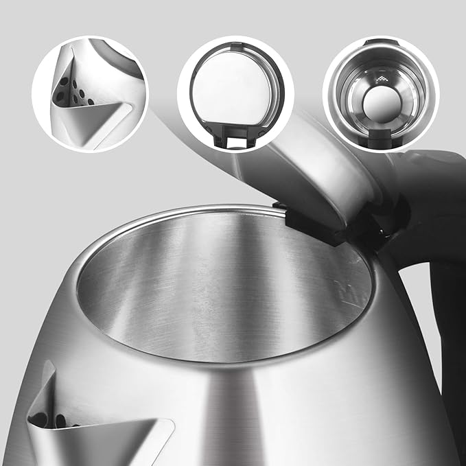 TOPWIT Electric Kettle, 2.0L Hot Water Kettle Electric, BPA-Free Stainless