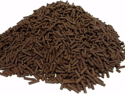 Aquatic Foods Inc. Beef Heart 3/64" x 1/4" Sinking Micro Sticks for Discus, Cichlids, Carnivores, Plecos, Catfish, Shrimp, Snails, All Community Tropical Fish...1/4-lb