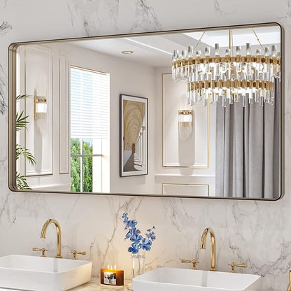 LOAAO 55”X30” Bronze Bathroom Mirrors