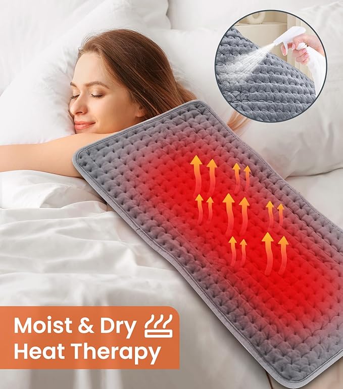 17''×33'' Heating Pad for Back Pain, Electric Heating Pad