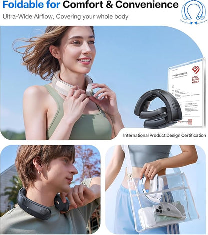 TORRAS COOLiTE Neck Fan, Industry’s Strongest Wind Power, Portable Neck Fan