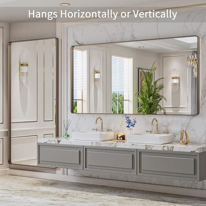 LOAAO 72”X36” Bronze Bathroom Mirrors