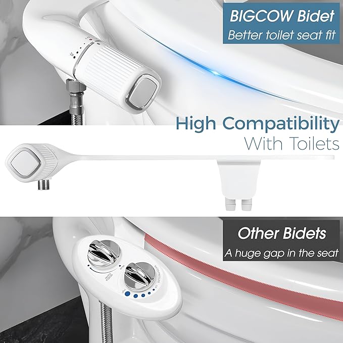 BIGCOW Ultra-Slim Bidet Attachment