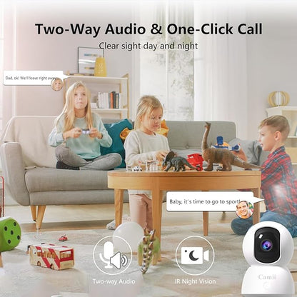 2K Pet Camera Indoor, 5G/ 2.4G Indoor Cameras
