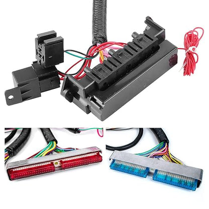 Standalone Wiring Harness, Fit for 97-06 GM LS1 Vortec Engine 4.8 5.3 6.0 L | 4L60E DBC, Red/Blue PCM, LS Swap Engine Harness, Stand Alone Wire Harness, Drive by Cable Throttle Body