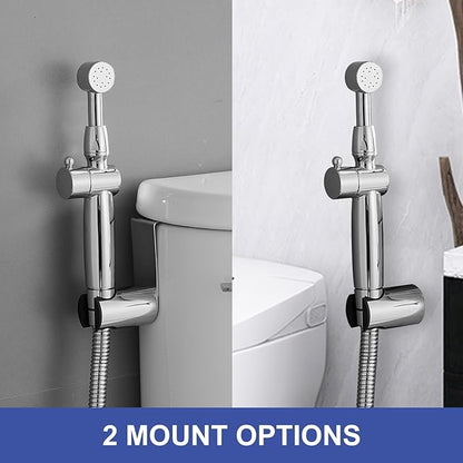 Chrome Handheld Bidet Sprayer Attachment