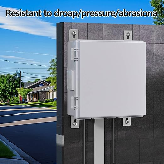 Electrical Junction Box, Ventilated Design, Cable Grommets, Indoor/Outdoor Use