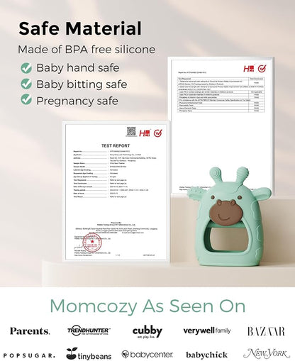 Momcozy Baby Kit, Baby Shower Gift Must-Haves & Registry Essential Kit | Grooming & Cleansing Care Set for Newborn, Electric Nail File, Teether, Bath Brush, Cradle Cap Brush, Comb, Finger Toothbrush