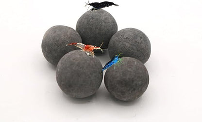 Awesome Industries Betta & Shrimp Tourmaline Mineral Balls Aquarium Water Conditioner Over 30 Elements Improves Water Quality, pH Balance, Health, Color & Breeding (5 Pack Large)