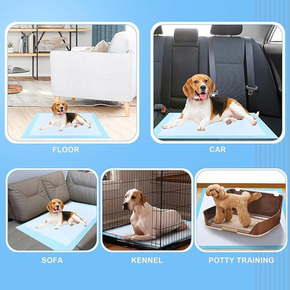 Dog Pee Pads, Super Absorbent Puppy Pads Disposable Dogs Training Pads, Quick Drying Leak-Proof Dog Potty Pads for Doggies Puppies Cats ( 40"x47" 40 Count)