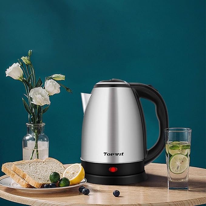 TOPWIT Electric Kettle, 2.0L Hot Water Kettle Electric, BPA-Free Stainless